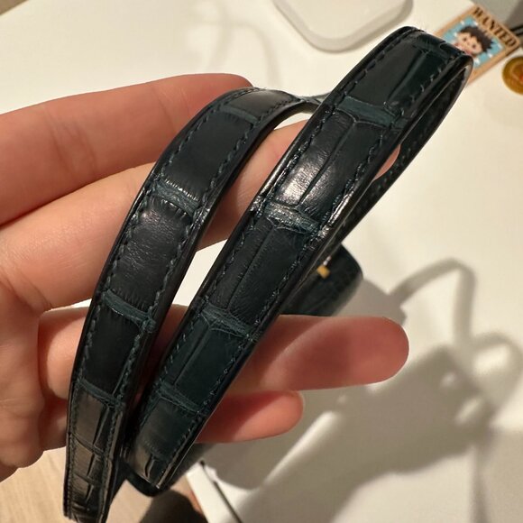 Hermès Alligator Constance 18 in Vert Cypress - Picture 8 of 15